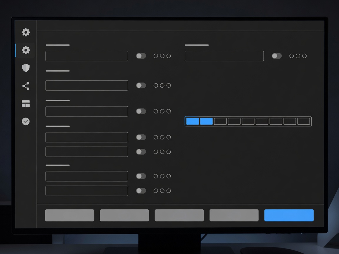 GamBlock configuration screen overview